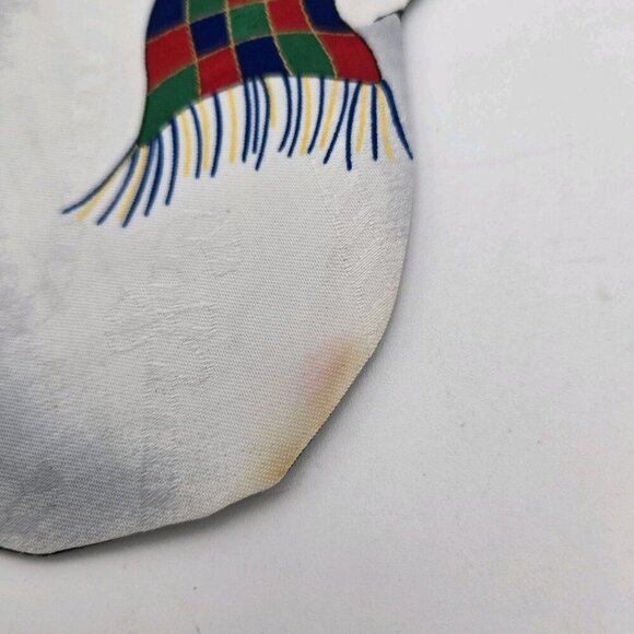 Christmas Tie Jolly Holly Festive Holiday Necktie Snowman Scarf Snowflakes Navy - Picture 2 of 8